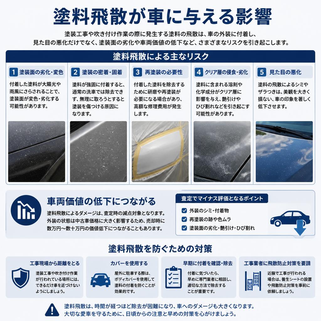 飛散によるトラブルの影響
