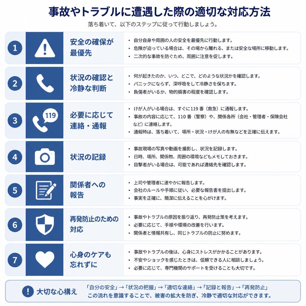 万が一のトラブル時の対応法